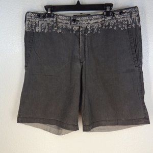 RAER Styled in ITALY Mens Gray Flat Front Shorts sz 38 x 11